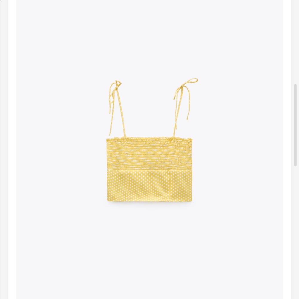 NWT Zara Polka Dot Crop Top